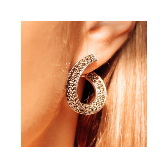 925 STERLING SILVER MARCASITES EARRINGS
