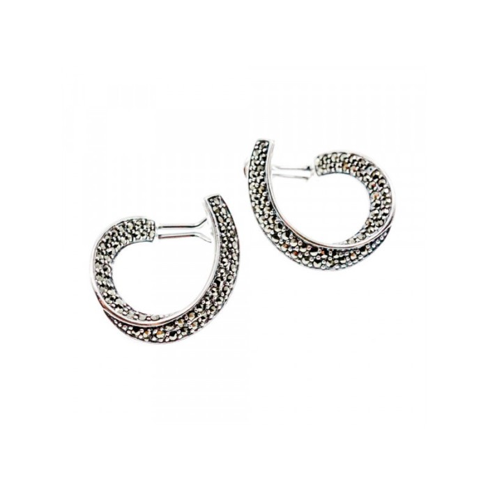 925 STERLING SILVER MARCASITES EARRINGS