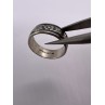 925 Sterling Silver Band Flower Pattern Ring Size 4