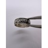 925 Sterling Silver Band Flower Pattern Ring Size 4