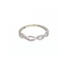10K WHITE GOLD DIAMONDS RING SIZE 7