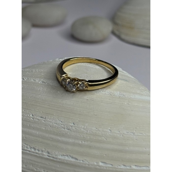 14K Yellow Gold Diamond 1.3 Carat Ring Size 7