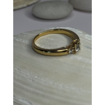 14K Yellow Gold Diamond 1.3 Carat Ring Size 7