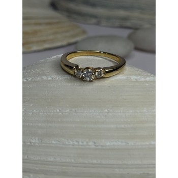 14K Yellow Gold Diamond 1.3 Carat Ring Size 7