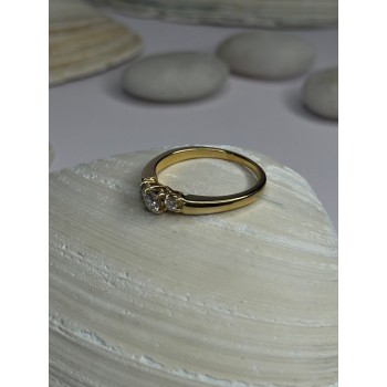 14K Yellow Gold Diamond 1.3 Carat Ring Size 7