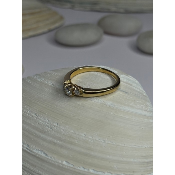 14K Yellow Gold Diamond 1.3 Carat Ring Size 7