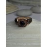 10K Rose Gold 1.2 Carat Diamonds & Blue Tourmaline Ring Size 6