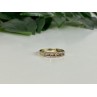 10K YELLOW GOLD WHITE SAPPHIRE & DIAMONDS RING SIZE 8