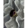 925 Sterling Silver Gold Plated Ruby Ring Size 7.5