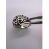 925 Sterling Silver Porous Flower Design Ring Size 8