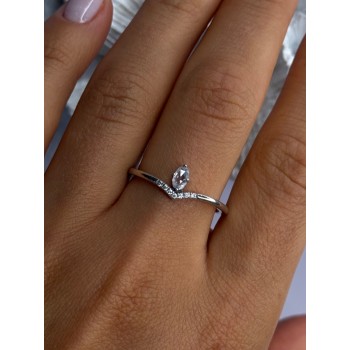 Ale 62 925 Sterling Silver Topaz & Beryl Ring Size 10