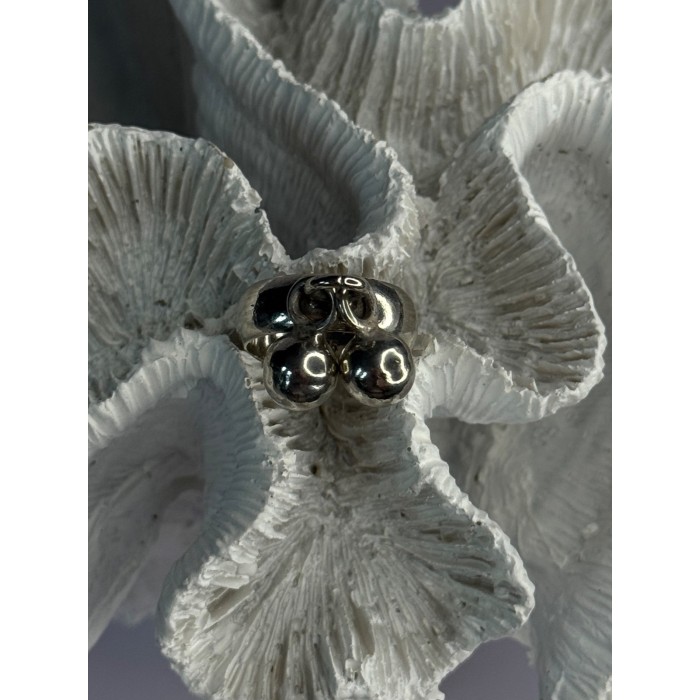 Vintage Bells 925 Sterling Silver Ring Size 7