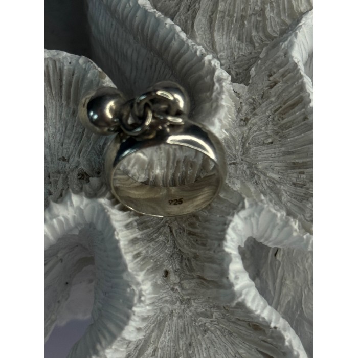 Vintage Bells 925 Sterling Silver Ring Size 7