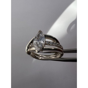 925 Sterling Silver CZ Ring Size 7.5