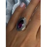 925 Sterling Silver Watermelon Tourmaline Ring Size 7
