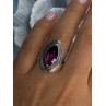 925 Sterling Silver Watermelon Tourmaline Ring Size 7