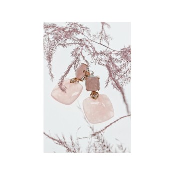 925 Sterling Silver Gold Plated Morganite 