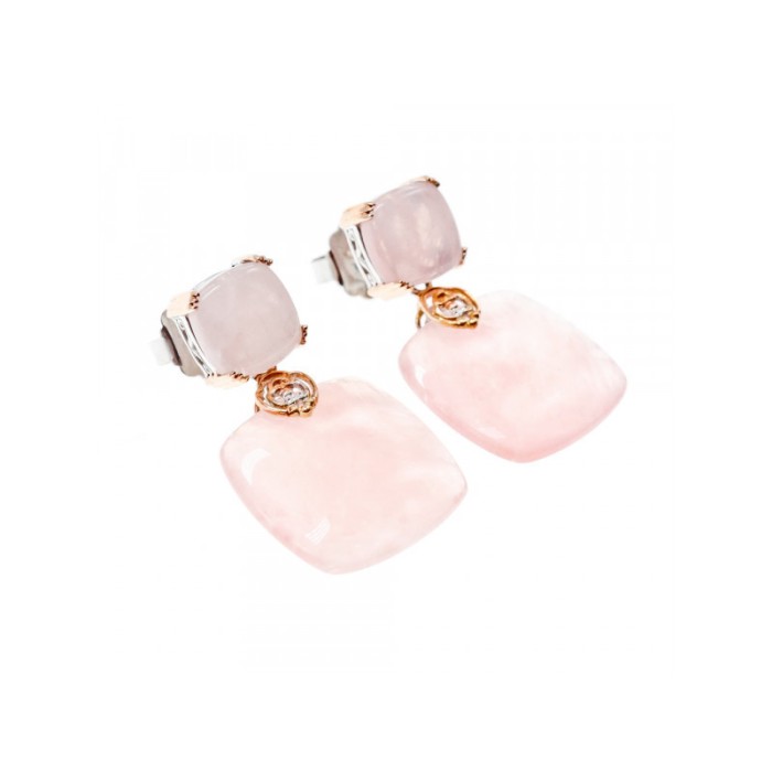 925 Sterling Silver Gold Plated Morganite 
