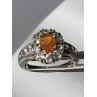 925 Sterling Silver Citrine, Goshenite Ring Size 6.5
