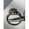 925 Sterling Silver Citrine, Goshenite Ring Size 6.5