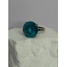 925 Sterling Silver Aquamarine Ring Size 4