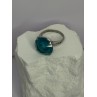925 Sterling Silver Aquamarine Ring Size 4