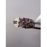 925 Sterling Silver Pink CZ Ring Size 6