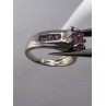 925 Sterling Silver Pink CZ Ring Size 6