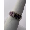 925 Sterling Silver Pink CZ Ring Size 6