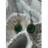 925 Sterling Silver Jadeite Earrings Length 1.1 Inch