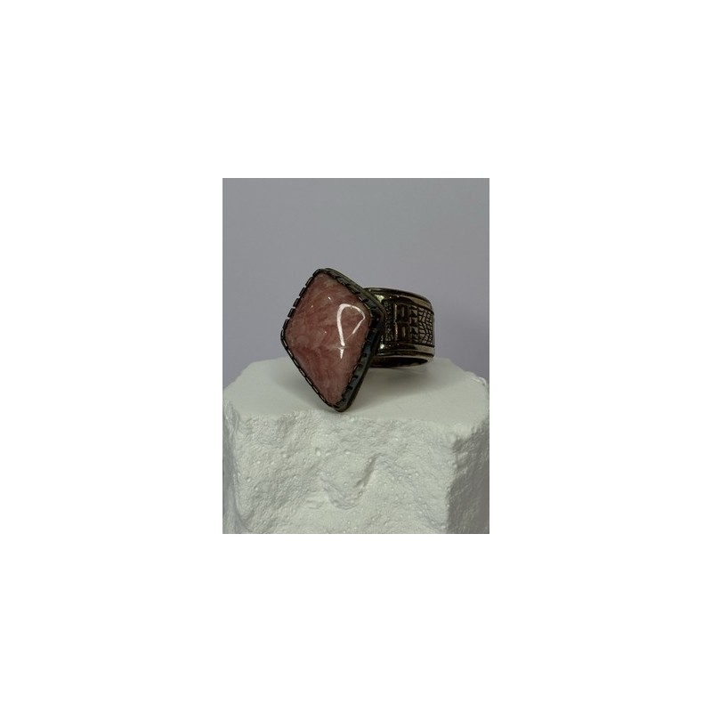 Vintage 925 Sterling Silver Morganite Ring Size 8