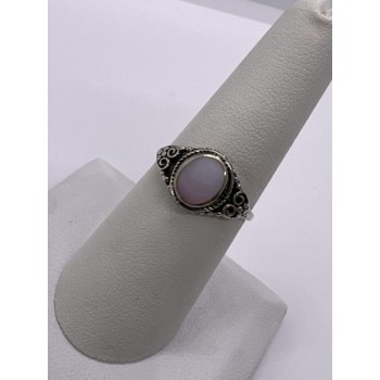 925 STERLING SILVER MOTHER OF PEARL RING SIZE 7