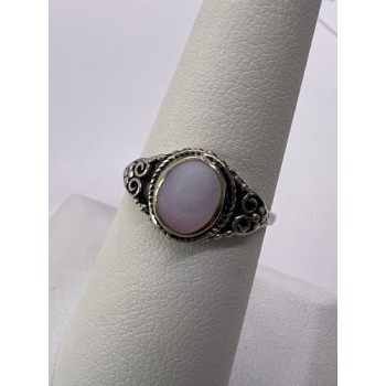 925 STERLING SILVER MOTHER OF PEARL RING SIZE 7