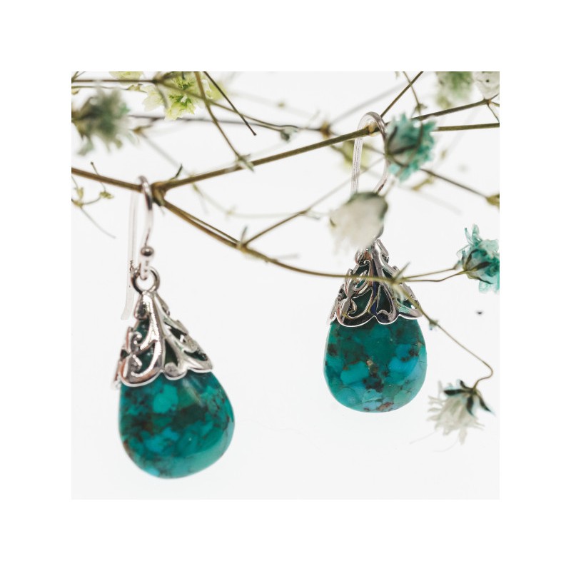 925 Sterling Silver Jasper Earrings
