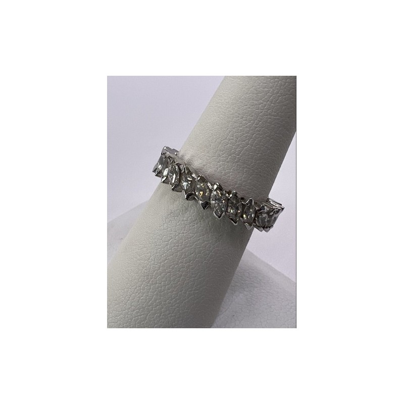 925 Sterling Silver CZ Ring Size 7.5