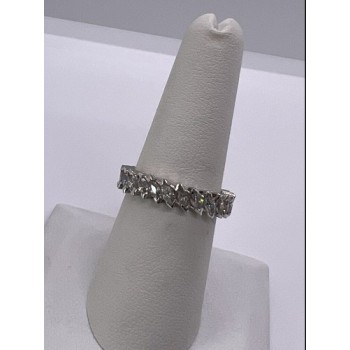 925 Sterling Silver CZ Ring Size 7.5