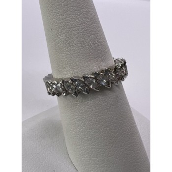 925 Sterling Silver CZ Ring Size 7.5