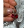925 Sterling Silver Spinel Earrings Length 1.1 Inch