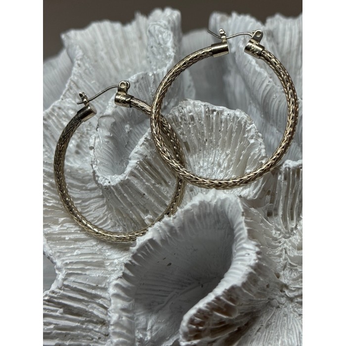 925 STERLING SILVER EARRINGS LENGTH 1.5 Inch