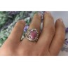 Vintage 925 Sterling Silver Rhodochrosite Ring Size 6.5