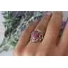 Vintage 925 Sterling Silver Rhodochrosite Ring Size 6.5
