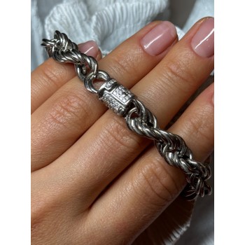 925 STERLING SILVER CZ BRACELET LENGTH 9 Inch
