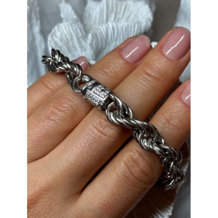 925 STERLING SILVER CZ BRACELET LENGTH 9 Inch