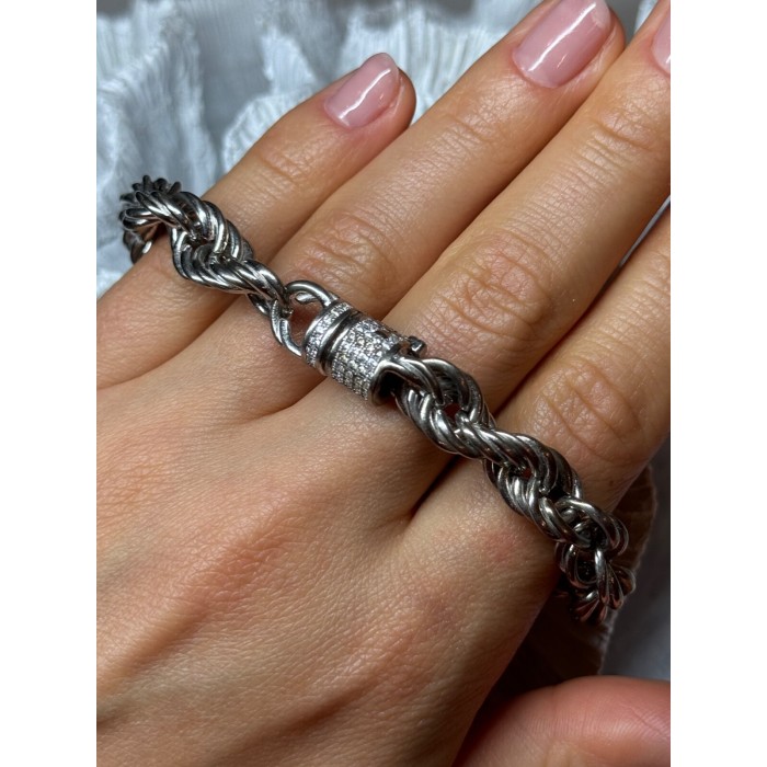 925 STERLING SILVER CZ BRACELET LENGTH 9 Inch