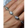 VINTAGE 925 STERLING SILVER ABALONE BRACELET LENGTH 7 Inch