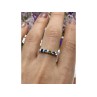 925 Sterling Silver Topaz, Peridot & Spinel Ring Size 9