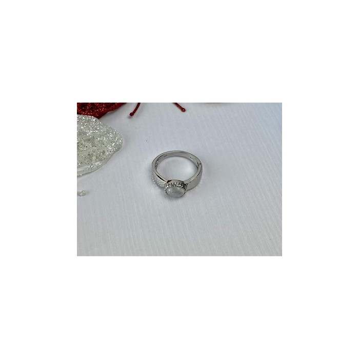 925 Sterling Silver Moonstone Ring Size 10.25