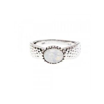 925 Sterling Silver Moonstone Ring Size 10.25