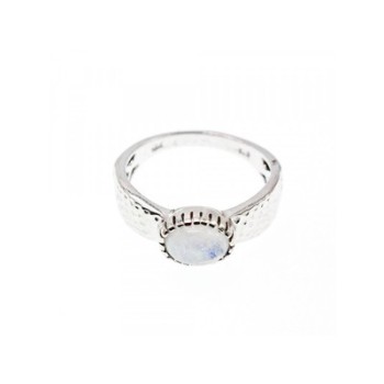 925 Sterling Silver Moonstone Ring Size 10.25