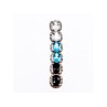 925 Sterling Silver Goshenite, Topaz & Tourmaline Pendant